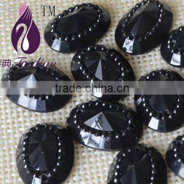 Resin Flatback Gems , 13*18 mm Oval Gemstone ,Neck Garments Accessories