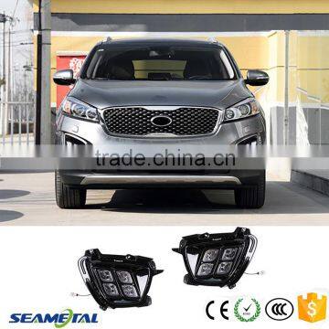 12V DRL LED Fog Lamp Daytime Running Light Sourse For Kia Sorento 2015