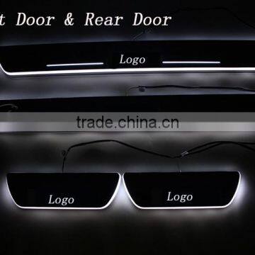 4 Pcs/Set Car LED Flash Door Sills Moving Scuff Plate White Blue Light Panel For Mazda 3th Axela 2014 2015 Quality Choice photo-6