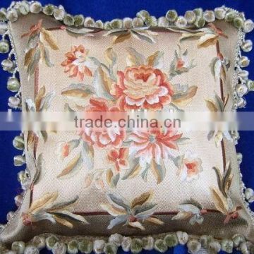 High grade pastoral cushion cover with tassel