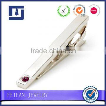 Diamond Inlay Tie Pin Low Price Logo Cufflink Tie Clip