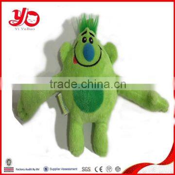 2015 Custom stuffed plush toy, green soft plush toy, mini plush toy