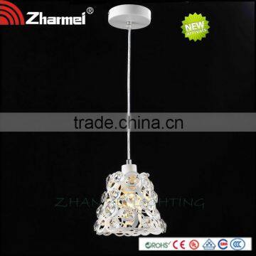 Modern Crystal decoration E14 white Pendant Lamp