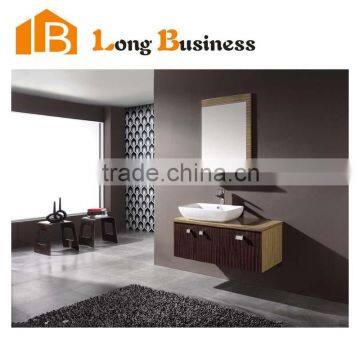 LB-JL2046 Zhejiang Wood Veneer Bathroom Cabinet 2015 New Design Wood Veneer Bathroom Vanity