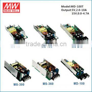Mean well isolated dual output power supply MD-100T 100W 5V 15V