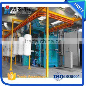 Automatic transporting type hanger clain shot blasting machine