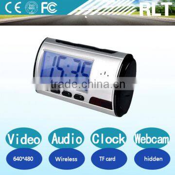 Multilingual language webcam Easy clock radio Automatic induction very small hidden 640*480 30fps 72deg,TF card up to 32 GB