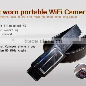 2015 First HD 1080P WIFI Leather Belt Pinhole Hidden Camera With Android and IOS APP,wireless Wide Angle Belt Mini Camera 32gb photo-3