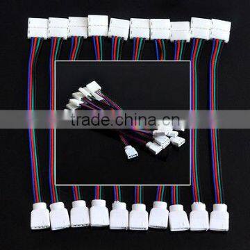 RGB 5050 LED STRIP LIGHT SOLDERLESS CONNECTORS LINK WIRES TAPE CORNER JOINERS UK photo-4