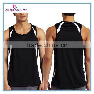 mositure wicking coolmax mens 100% polyester running singlet