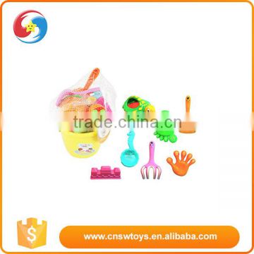 Promotional summer toy kids plastic sand shovels mini beach play set