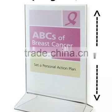 excellent tent shaped clear desktop acrylic sign holder 5x7 manufacturer