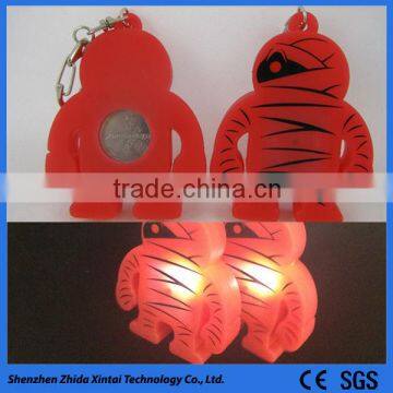 Red LED Light Silicone Keychain for Multiple Keys photo-3