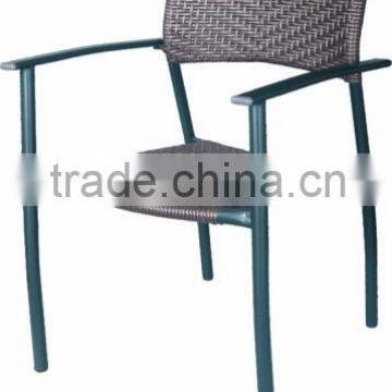 STEEL CHAIR WITH RATTAN OF DIFFERENT COLOR