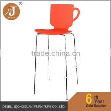 DJ-B683A High Quality and Cheap Leisure Plastic Bar Chair