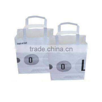 custom printed paper bags no minimum, white kraft paper bag print