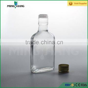 250ml Flat Square Wine Glass Bottle for Alcohol Liquor Quality Choice photo-3