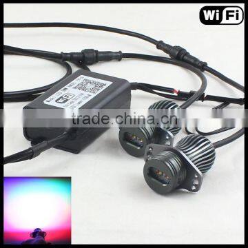 mobile APP wifi control e90 e91 rgb led marker color changing halo rings no error rgb wifi led angel eyes e90 for bmw e91