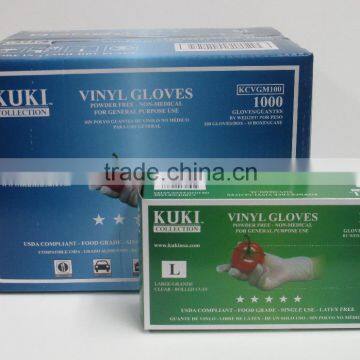 Kuki Collection Powder Free Vinyl Gloves - Large - 20' Container photo-5
