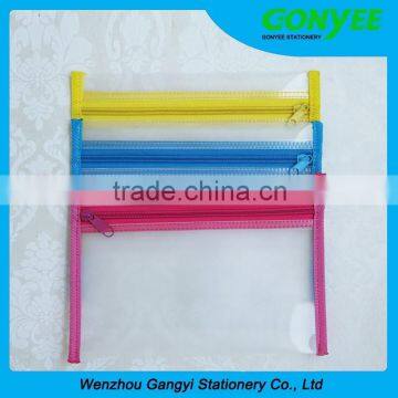 Color PVC bag, Zipper bag pvc for pen , PVC zipper bag for pencil