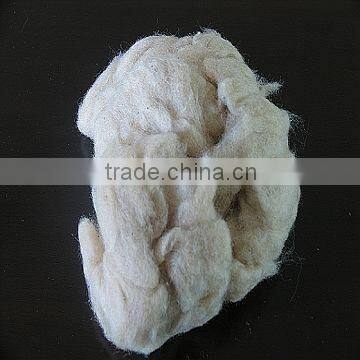 Tussah silk waste