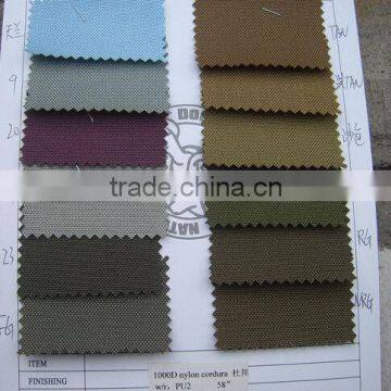 500D 1000D pu coated strong cordura nylon fabric