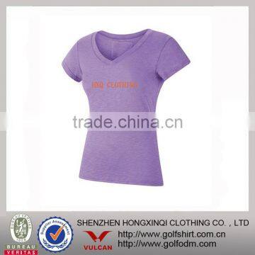 custom new design dry fit sport shirt for women