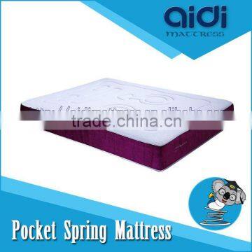 Double Pillow Top Pocket Spring Mattress Single Bed Foam Mattress