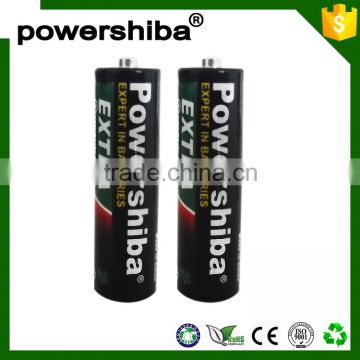 High performance R6 AA 1.5V Dry Battery With PVC Jacket