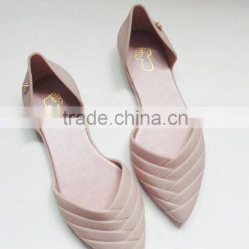 Ladies fashion shoes plastic wedge sole sandals jelly shoes