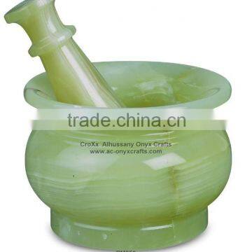 Green Onyx Pestle Mortar