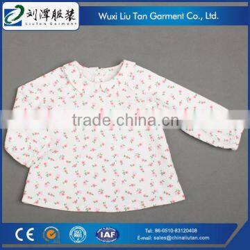 Flower Printed Corduroy Kids Safety High Visibility Girl Shirt photo-2