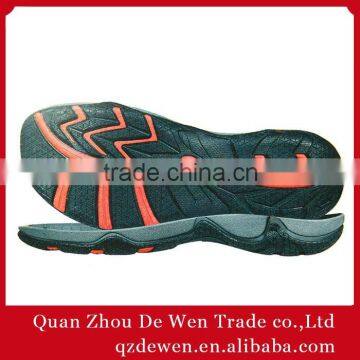 40# 45# Tpr And Rb Herringbone Outsole of Men Soft Double Color of Flats Non Slip Soles of Society Flats