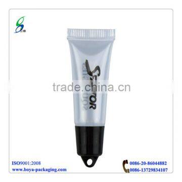 plastic cosmetic tube for lip gloss container