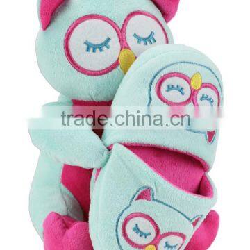 Soft Lady Rubber Plush Slipper/ Plush Animal Funny Slipper / Plush Emoji Slipper For Kids