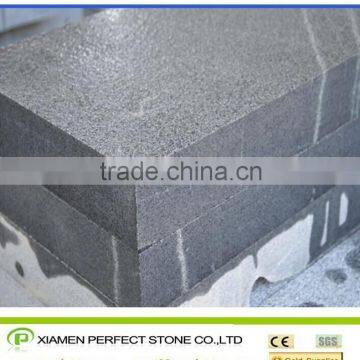 padang dark G654 granite flamed tile for outdoor pavement