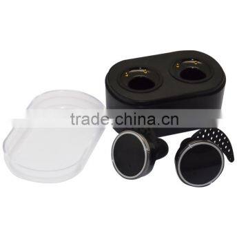 iTreasure 2016 newest product True wireless BT earphone with double-channel earphones