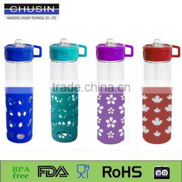 High Quality Borosilicate Glass Water Bottle/travel Drink Bottle With Low Price and Silicone Sleeve photo-6