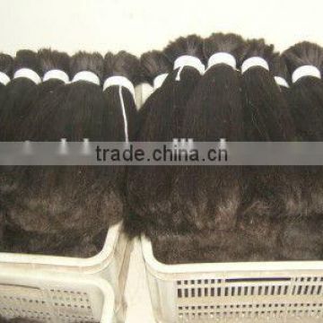 Brazilian good non-remy double drawn human Hair extension material,large quantity