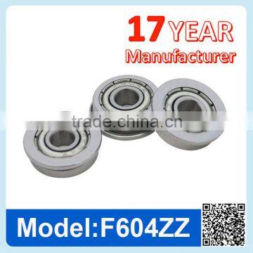 F604 ZZ RS Miniature Flange Ball Bearing Deep Groove Ball Bearing