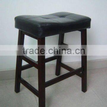 SD-05 Wooden saddle stool with PU seat