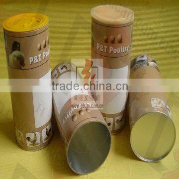 Eco-friendly hot sale coffee bean packaging cylinder tube tin box