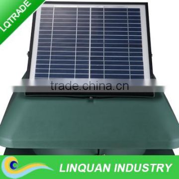 adjustable solar panel 14 inch 20W roof mounted industrial exhaust fan