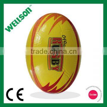 Full size machine stitched promotional quality rugby ball