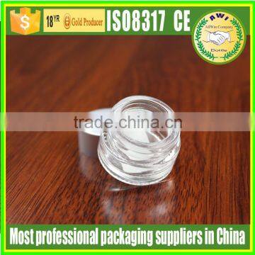 5g Clear Glass Jar With Matte Silver Lid photo-3