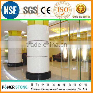 Pure White Nanoglass Marble Column