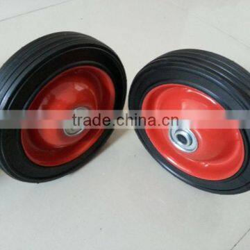 7*1.75 semi pneumatic rubber wheel with steel rim used for garden cart or lawn mower