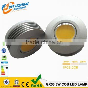 4w6w7W COB GX53 LED bulb light for downlight fitting AC85-265V LED Cabinet Lights