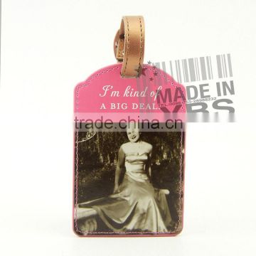 High Quality Wedding Leather Luggage Tag