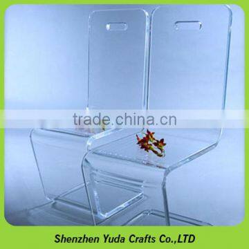 Factory customized acrylic chair furniture color visitor chair Z shape dining chair